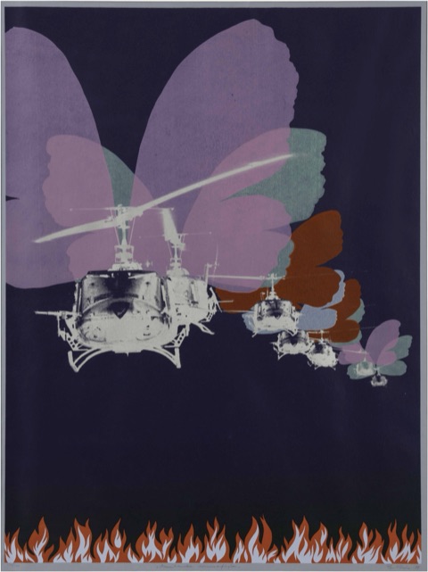 Per Kleiva, «Amerikanske sommerfugler», serigrafi