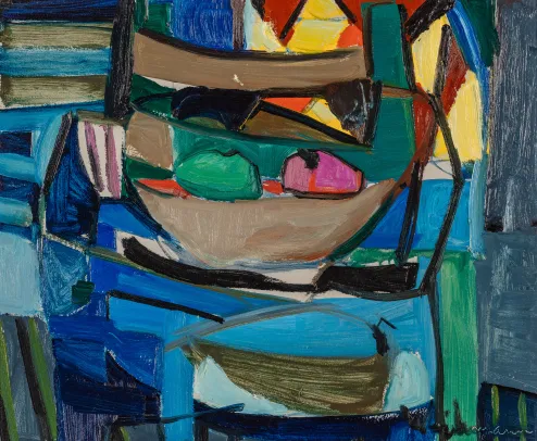 Komposisjon med frukt