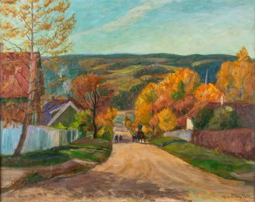 Høst i Mathiesens gate, Lillehammer