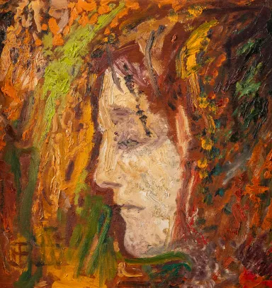 Kvinneportrett i profil