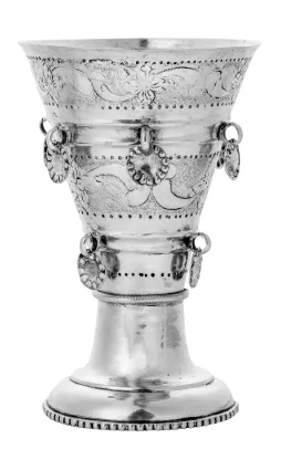 Beger i sølv med løv