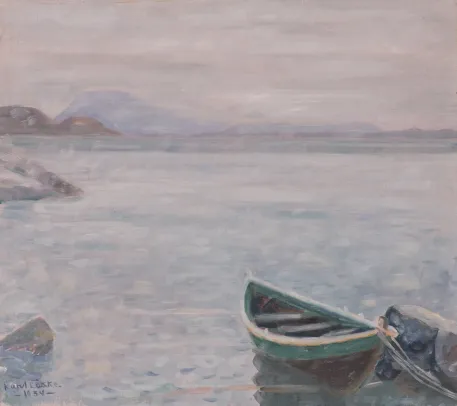 "Robåt ved vannkanten"