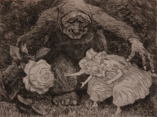 Trollkjerringa og de tre prinsessene