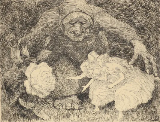 Trollkjerringa og de tre prinsessene