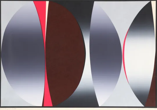 Komposisjon i grått og rosa