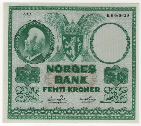 50 kroner 1953 B
