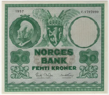 50 kroner 1957 C