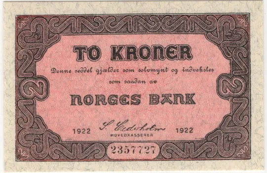 2 kroner 1922 No.2357727