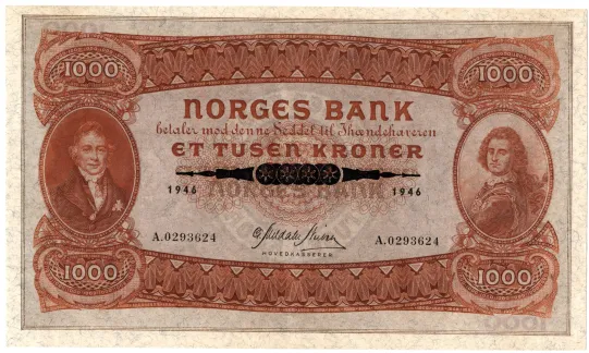 1000 kroner 1946 A