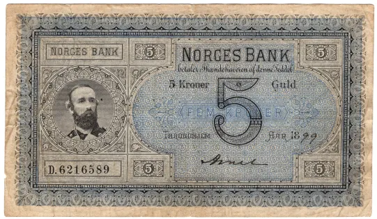 5 kroner 1899 D