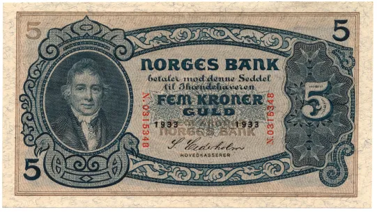 5 kroner 1933 N