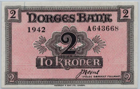2 kroner 1942 London