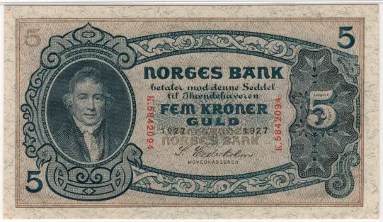 5 kroner 1927 K