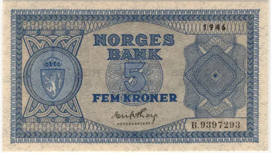 5 kroner 1946 B
