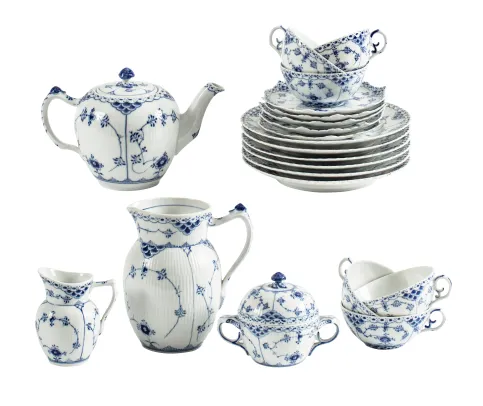 Servise "Stråmønstret"