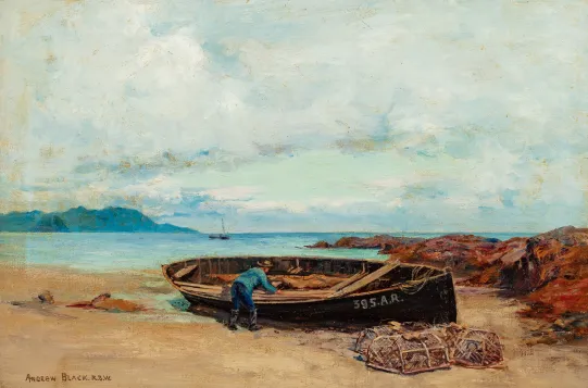 "Kystlandskap fra Ayrshire i Scotland"