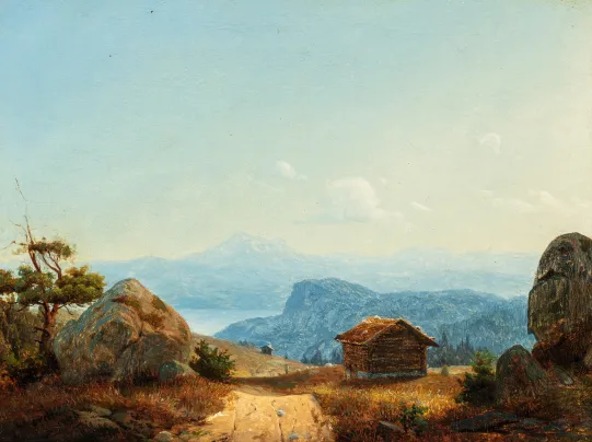 "Fjellandskap med seter"