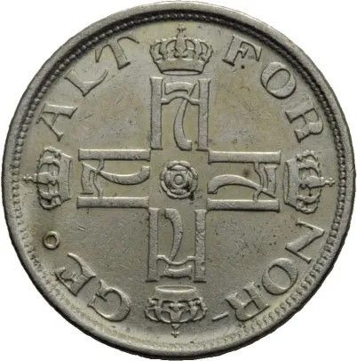 25 øre 1912 Haakon VII