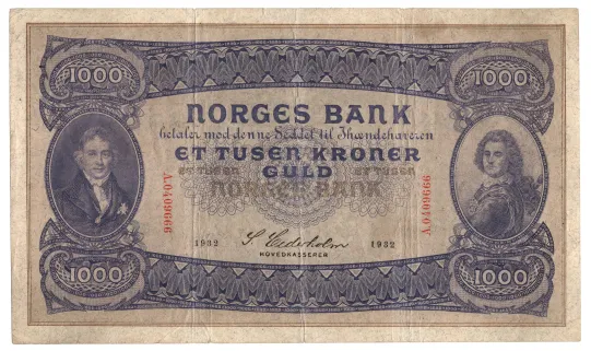1000 kroner 1932 A