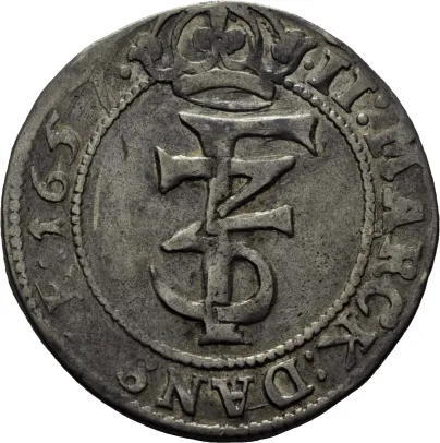 2 mark 1657 Frederik III