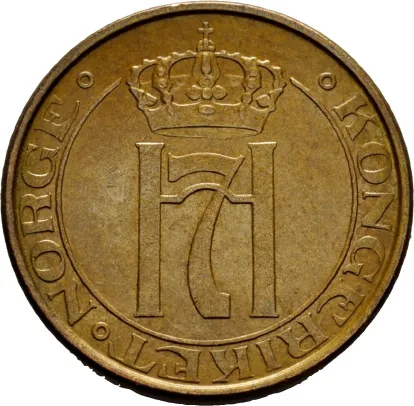 5 øre 1936 Haakon VII