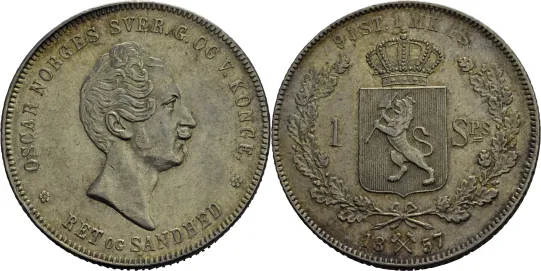 Speciedaler 1857 Oscar I