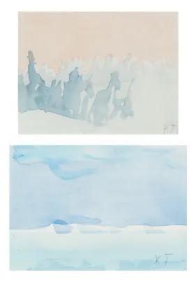 2 stk. akv. "Landskap"