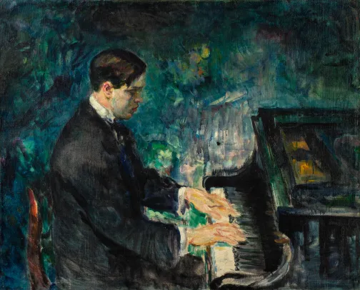 Opl. "Ung mann ved piano"