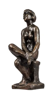 Skulptur "Sittende kvinneakt"