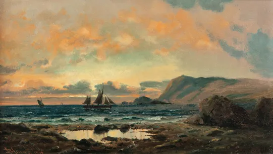 Opl. "Aften ved Haavær, Sundmør"