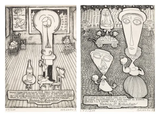 Dannet herre med en flaske Solo, Ved å spise frukt hver dag