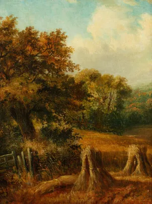 LOT/2459168 "Landskap med høysåter"