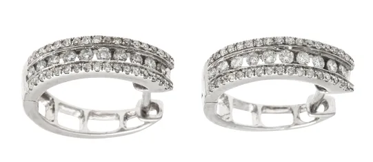 Ørepynt med diamanter