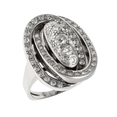 Coctailring med diamanter