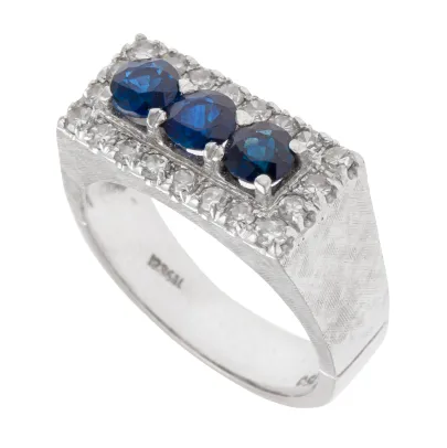 Ring med safirer