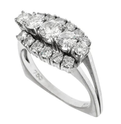 Coctailring med diamanter