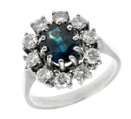 Ring med safir
