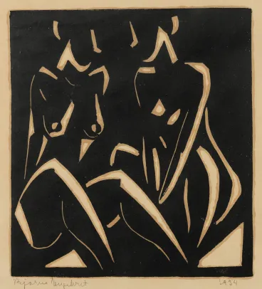 "To sittende kvinner"