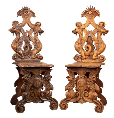 "Hall chairs, Sgabello"