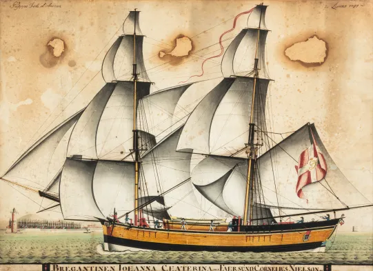 "Bregantinen Iohanna Chaterina fra Farsund"