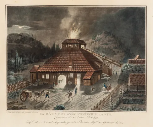 Un Bâtement d'une Fonderie de Fer