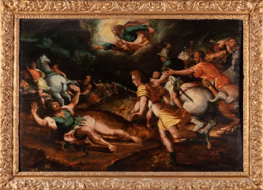 The conversion of Saul, 1 maleri og 1 plansje