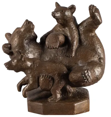 Bjørnebinne med unger