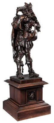 Skulptur i tre "Vandreren"