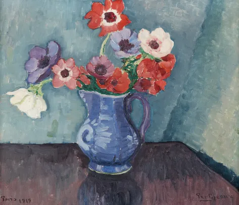 Stilleben med blomster