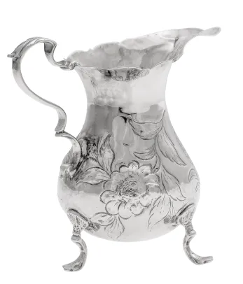 "Cream Jug" i sterling sølv, George III, årstemplet 1767