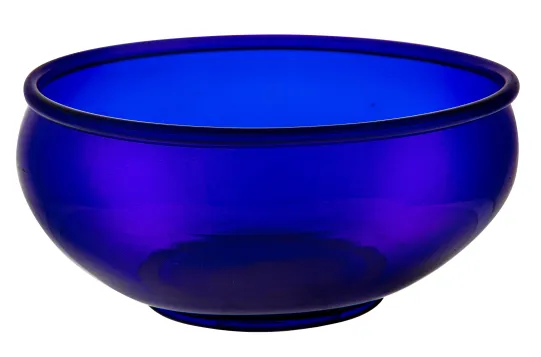 Bolle i blått glass