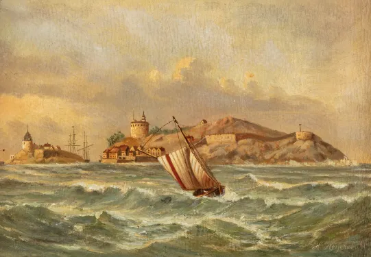 Losbåt ved Christiansø, Bornholm