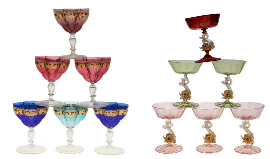 Lot med 12 stk. champagne glass.