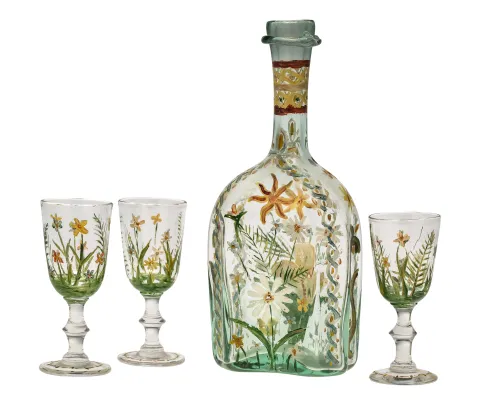 Karaffel med 3 glass